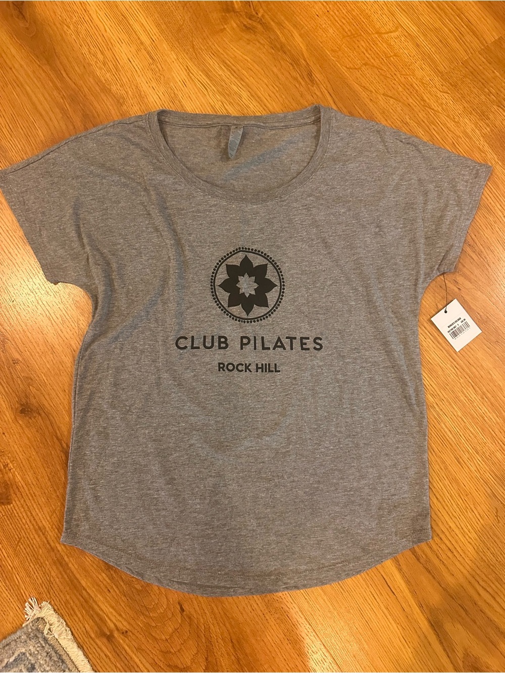 Club Pilates Rock Hill Women's Gray Short Sleeve Tee